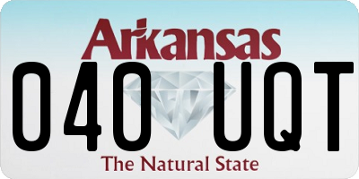 AR license plate 040UQT