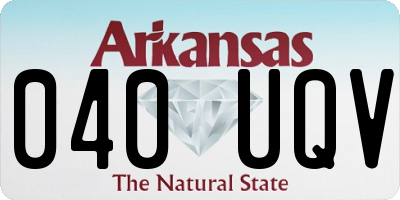 AR license plate 040UQV
