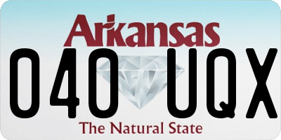 AR license plate 040UQX
