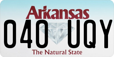 AR license plate 040UQY