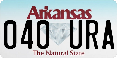 AR license plate 040URA