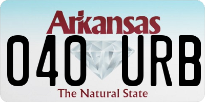 AR license plate 040URB