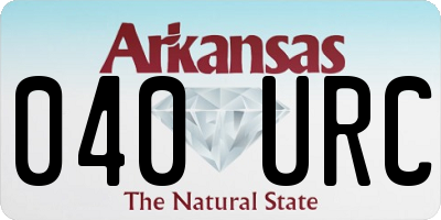 AR license plate 040URC