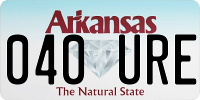 AR license plate 040URE
