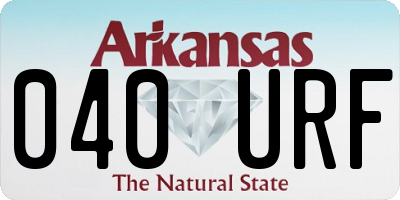 AR license plate 040URF