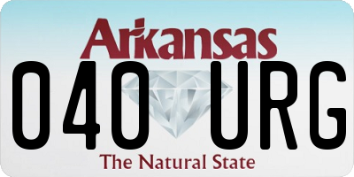 AR license plate 040URG