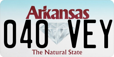 AR license plate 040VEY