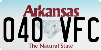 AR license plate 040VFC