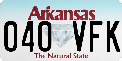 AR license plate 040VFK