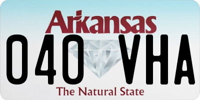 AR license plate 040VHA
