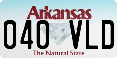 AR license plate 040VLD