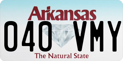 AR license plate 040VMY