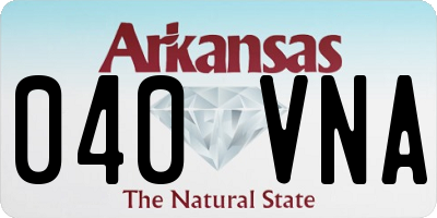 AR license plate 040VNA