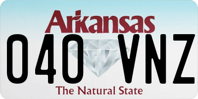 AR license plate 040VNZ