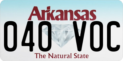 AR license plate 040VOC