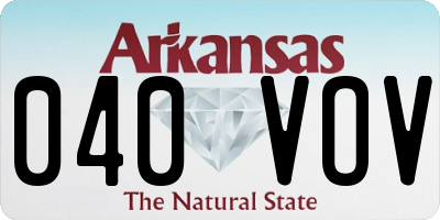 AR license plate 040VOV