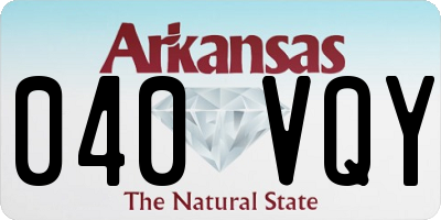 AR license plate 040VQY