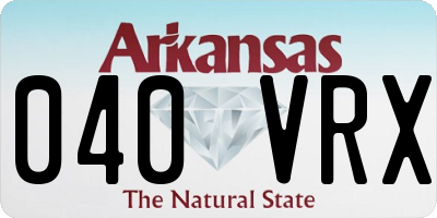 AR license plate 040VRX