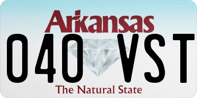 AR license plate 040VST