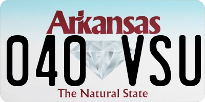 AR license plate 040VSU