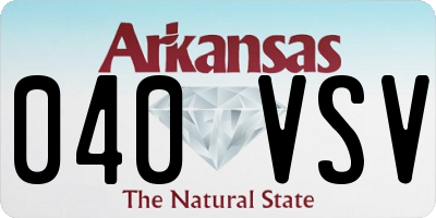 AR license plate 040VSV