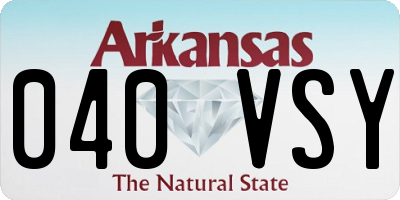 AR license plate 040VSY