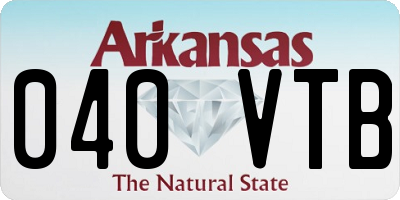 AR license plate 040VTB
