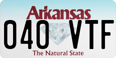 AR license plate 040VTF