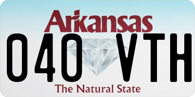 AR license plate 040VTH