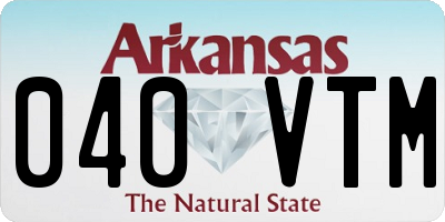 AR license plate 040VTM