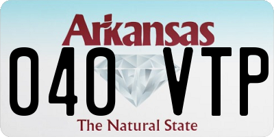 AR license plate 040VTP