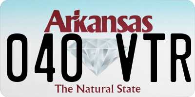 AR license plate 040VTR