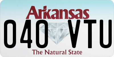 AR license plate 040VTU