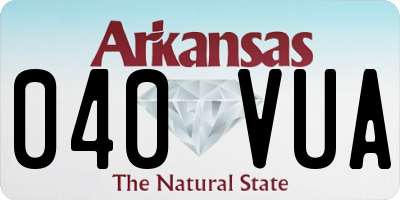 AR license plate 040VUA