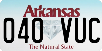 AR license plate 040VUC