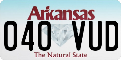 AR license plate 040VUD