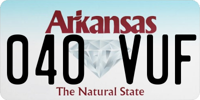 AR license plate 040VUF