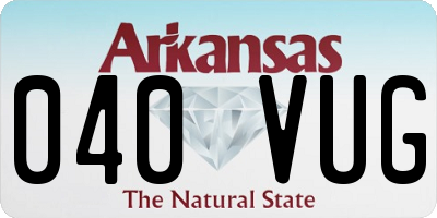 AR license plate 040VUG