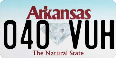 AR license plate 040VUH