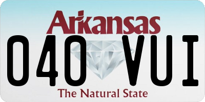 AR license plate 040VUI