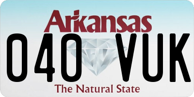 AR license plate 040VUK