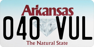 AR license plate 040VUL