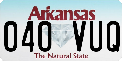 AR license plate 040VUQ