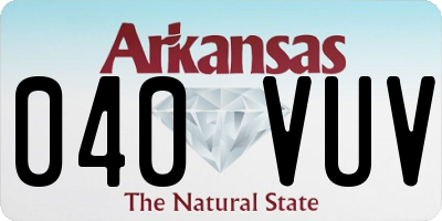 AR license plate 040VUV