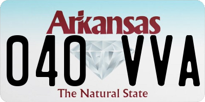AR license plate 040VVA