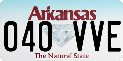 AR license plate 040VVE