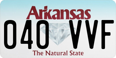 AR license plate 040VVF