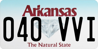 AR license plate 040VVI