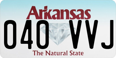 AR license plate 040VVJ