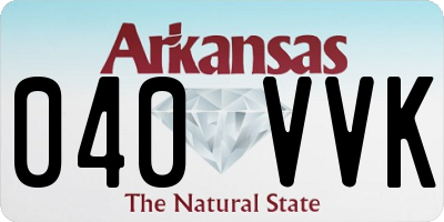 AR license plate 040VVK